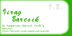 virag barcsik business card